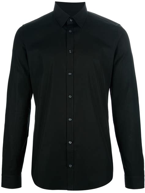 gucci black shirt for men|gucci button up shirt men.